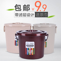 茶桶茶渣桶带盖小号废水桶茶水桶功夫茶叶桶排水桶接垃圾桶茶具桶