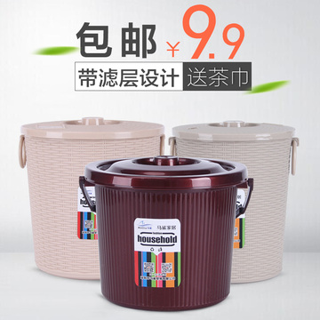 茶桶茶渣桶带盖小号废水桶茶水桶功夫茶叶桶排水桶接垃圾桶茶具桶