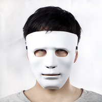 万圣节面具 电影主题恐怖面具 黑客面具  鬼脸黑白街舞面具