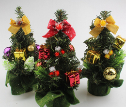 小型圣诞树迷你圣诞树桌树圣诞树装饰圣诞装饰品盆栽20cm小树