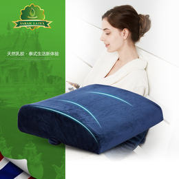 泰国进口天然乳胶枕头 护腰靠枕办公室腰靠枕汽车椅腰枕孕妇靠枕