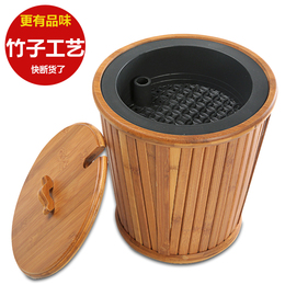 茶盘茶桶茶渣桶排水桶竹子废水桶茶带盖盛水桶茶桌通水垃圾桶过滤