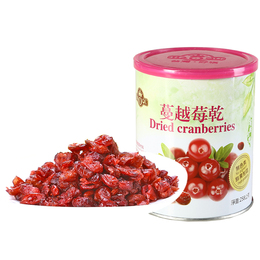 台湾进口零食蔓越莓干 曼越梅干 果干蔓越梅干258g罐装蜜饯果脯