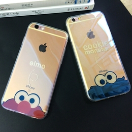iphone6手机壳硅胶 苹果6s手机壳4.7 6plus卡通情侣外壳保护套潮