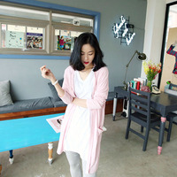 春季韩版新款大码外套女士长款单排扣防晒衣薄开衫爆款