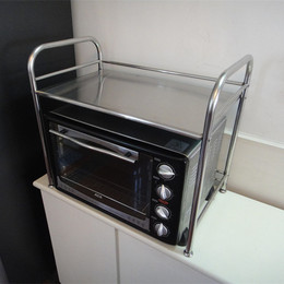 不锈钢微波炉架烤箱架厨房置物架层架收纳架调料架储物架