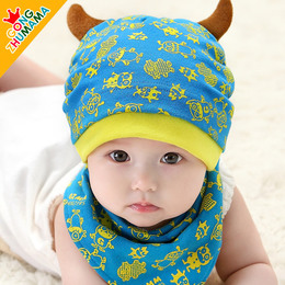 宝宝帽子男女童1-2-4岁婴儿帽子春秋季6-12个月纯棉儿童帽子小孩