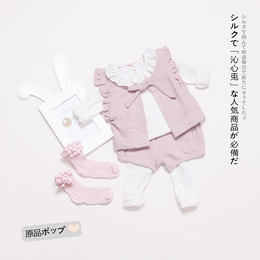 2016韩版秋款女小童装 婴儿衣服 女宝宝T恤马甲假两件裤子三件套