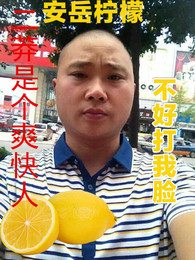 批发四川安岳新鲜黄柠檬一级果不打蜡纯天然10斤装特价包邮