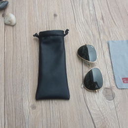 原创真皮太阳镜袋个性创意墨镜包简约牛皮眼镜收纳高档软皮便携式