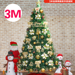 3米金装韩版 圣诞树套餐 三米大型圣诞树 3m圣诞树 圣诞节装饰品