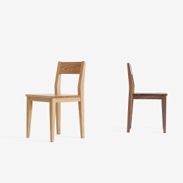 MUMO木墨 红橡木 实木餐椅 原木餐椅 原木椅 书桌椅 黑胡桃木餐椅