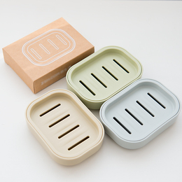 正反双用 简约素色PP皂盒 带盖手工皂盒 沥水香皂盒 纯色肥皂盒