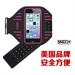 美国SKECH正品运动手机臂包iPhoneSE臂套苹果5跑步臂带5s男女臂袋
