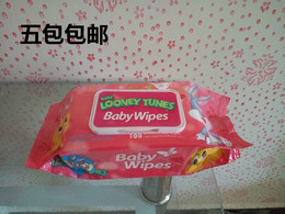 Baby Wipes亏本促销婴儿护肤湿巾纸100抽带盖防红屁股shijin包邮