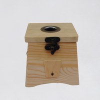 【批发价】纯天然木质 木制单孔 单眼艾条灸盒灸器艾灸盒(1孔)