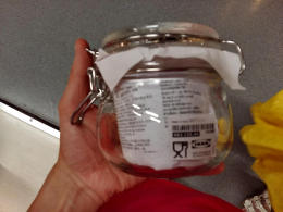 宜家家居商场正品代购生活实用小物件透明玻璃密封罐大小两款