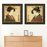 日本女人日式风格装饰墙壁画 餐厅饭厅料理店人物推荐和服仕女图