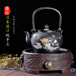 日本铁壶 原装进口南部铁器壶无涂层 纯手工铸铁茶壶 关西铁壶