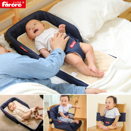 婴儿床床中床 新生儿宝宝小床睡篮旅行便携式 可折叠床上床日本