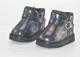 新款儿童雪地靴男女童棉靴冬季保暖加厚绒小童鞋防水冬季防滑靴
