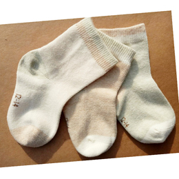 彩棉宝宝纯棉袜子秋冬0-1岁新生儿婴儿袜秋季6-12个月新生儿透气