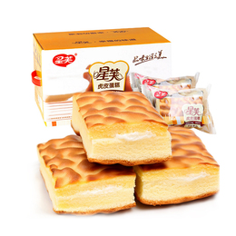 福建特产 星芙虎皮蛋糕888g 早餐面包奶油特产零食糕点点心