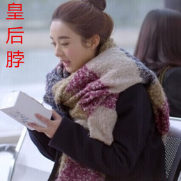 韩版新款拼色围巾女冬季学生杉杉来了赵丽颖同款加厚披肩两用