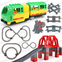 惠美拼插大型轨道火车兼容儿童益智拼装玩具大颗粒积木10506配件